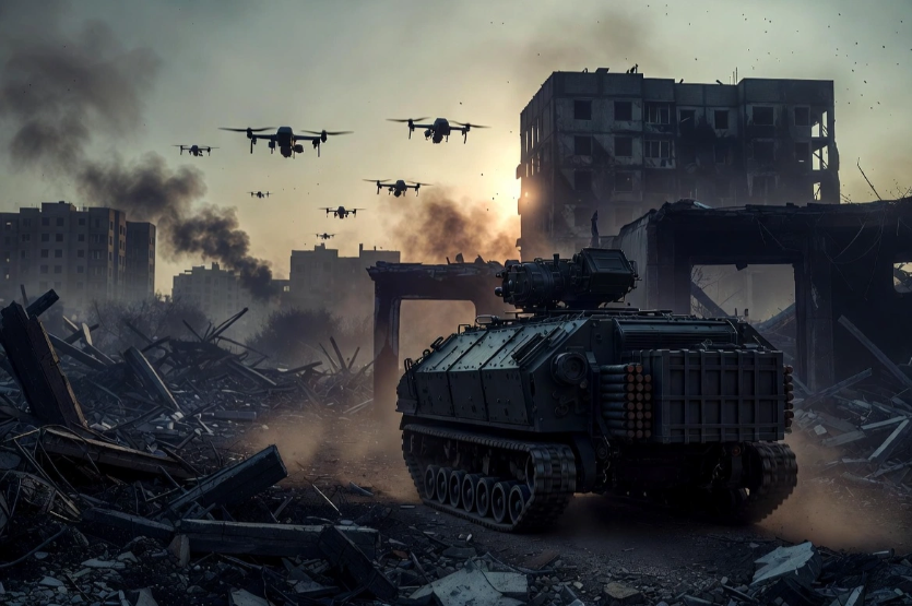Ucrania revoluciona los asaltos urbanos con robots explosivos de 300 kilos