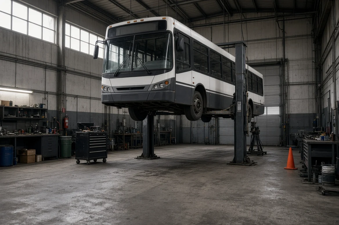 A mechanic was crushed by a bus in a workshop in Rosario