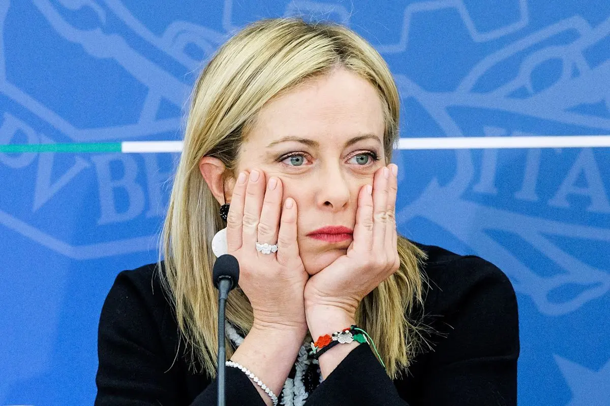 The Italian Prime Minister, Giorgia Meloni