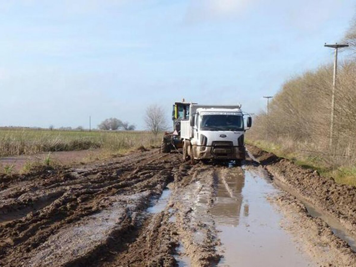 Caminos rurales destruidos en provincia de Buenos Aires