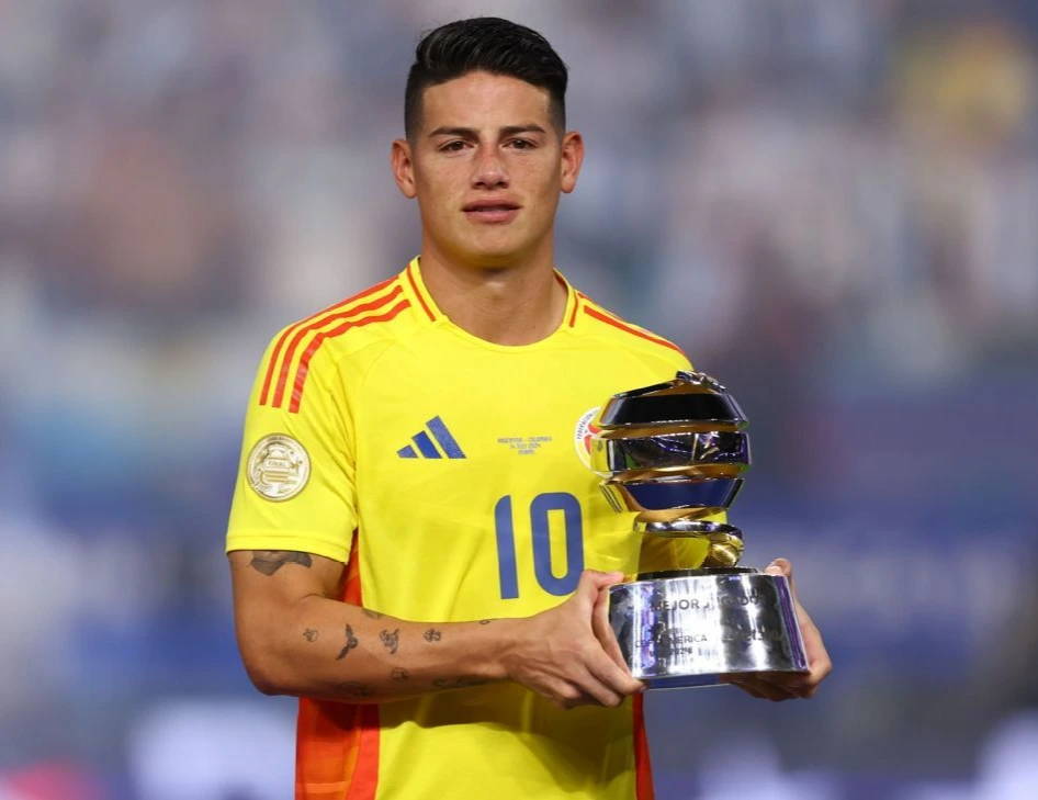 James Rodríguez fue el mejor jugador de la Copa América 2024