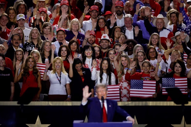 Images from tonight's speech