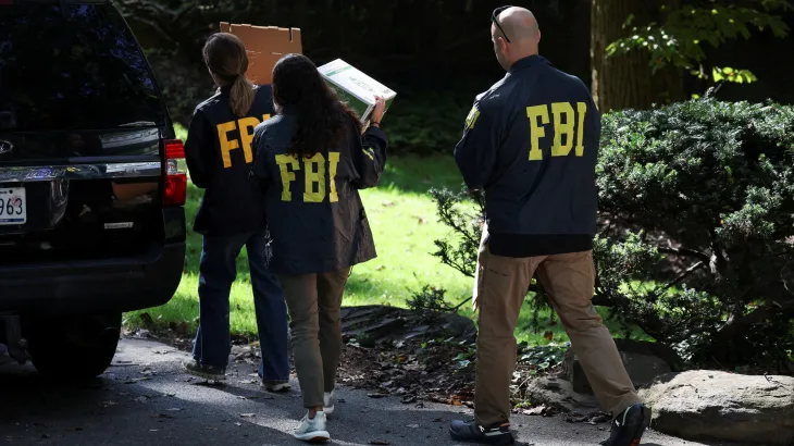 The Bolton house was raided by FBI agents.