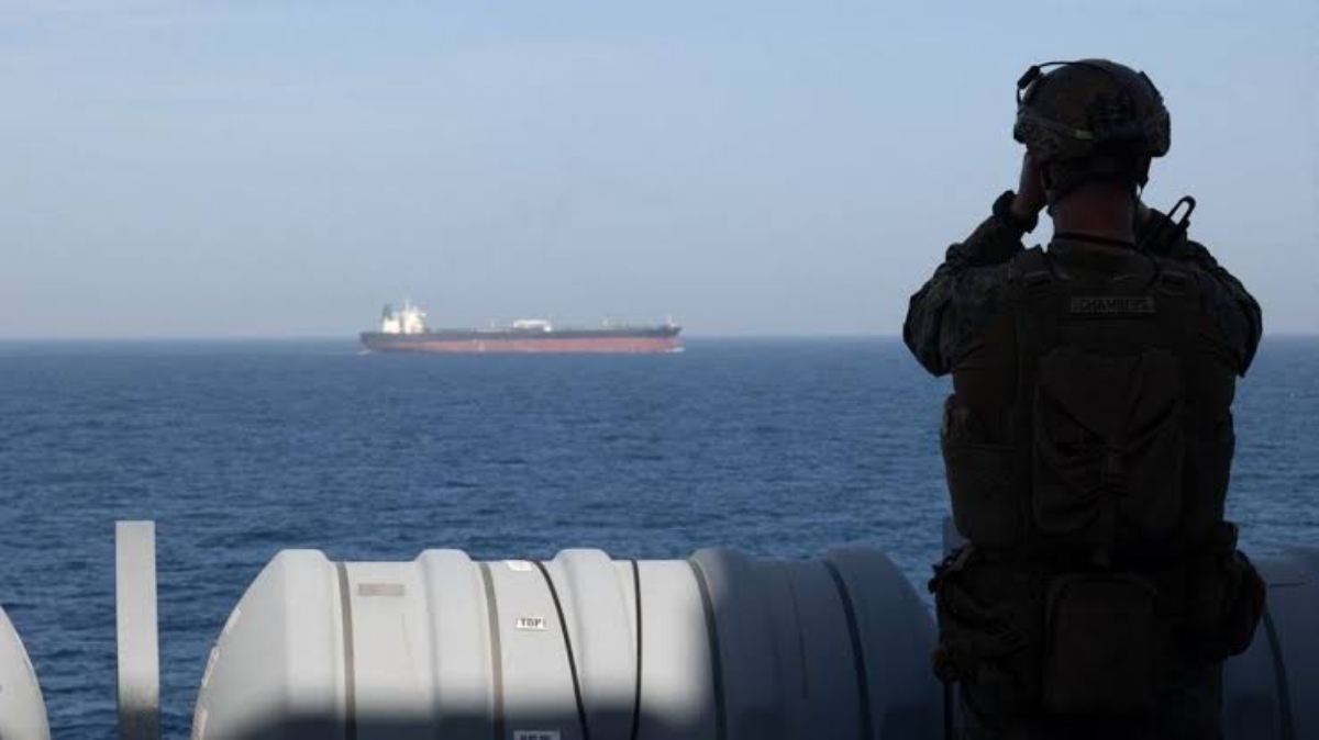 U.S. forces patrol and monitor the strait daily