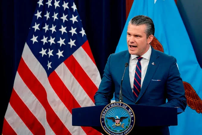 El secretario de Guerra, Pete Hegseth.