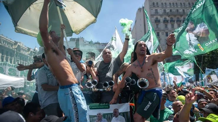 Militantes kirchneristas.