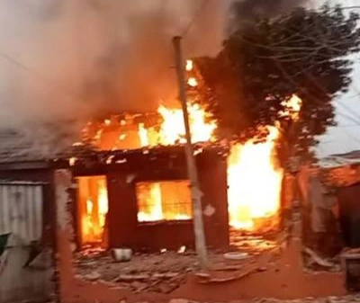 La casa incendiada.