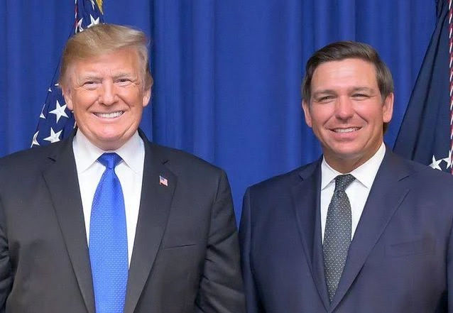 Donald Trump y Ron DeSantis