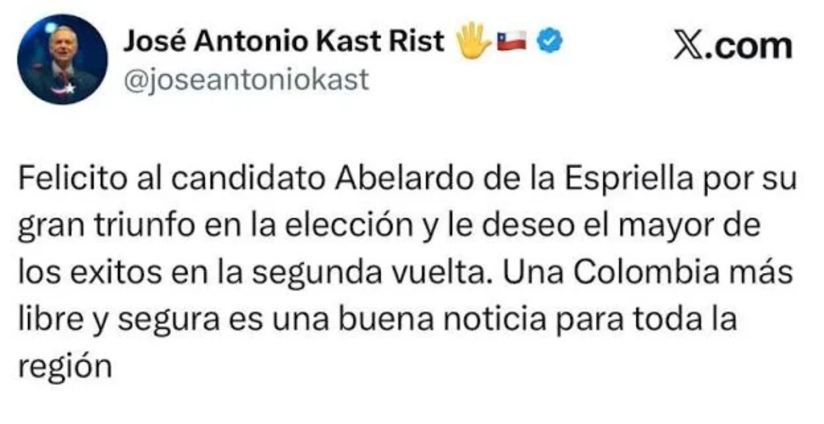 The support of the Chilean president