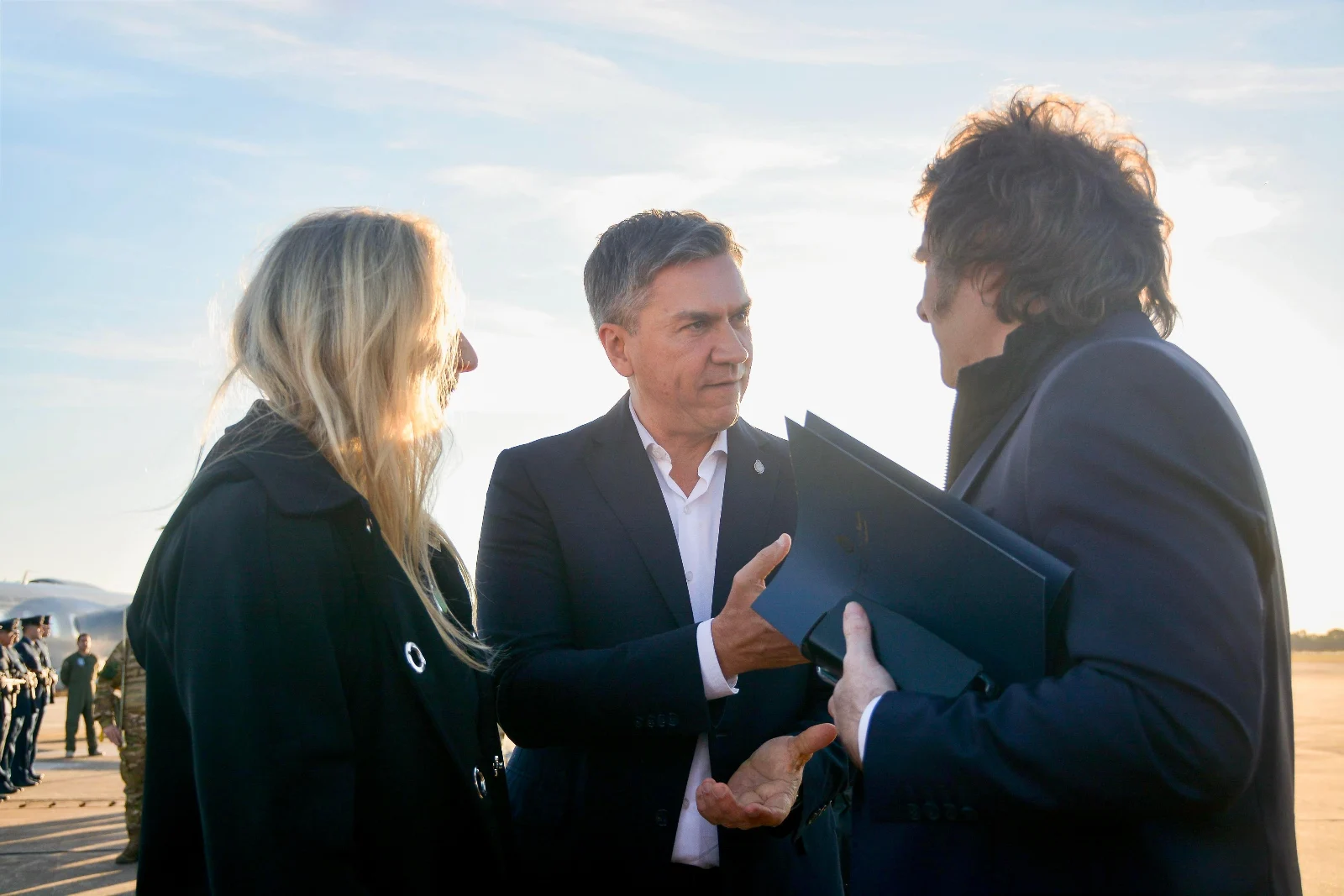 Governor Leandro Zdero with President Javier Milei