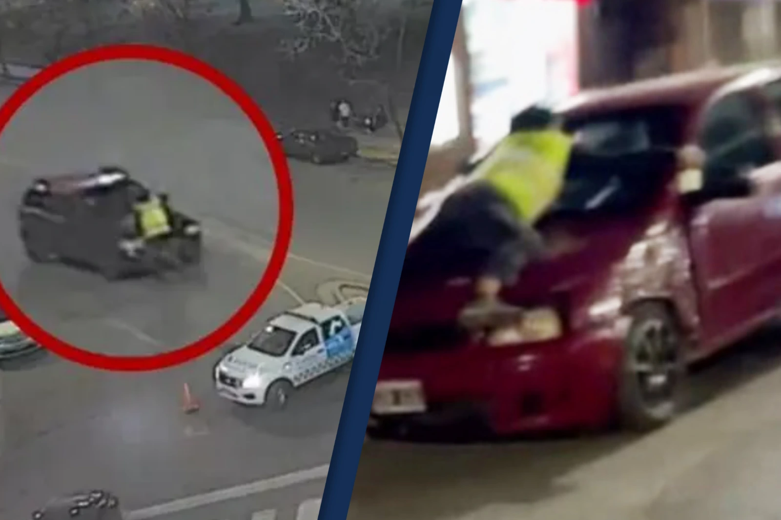 Un auto arrastró a un inspector de tránsito varias cuadras en Nueva Córdoba
