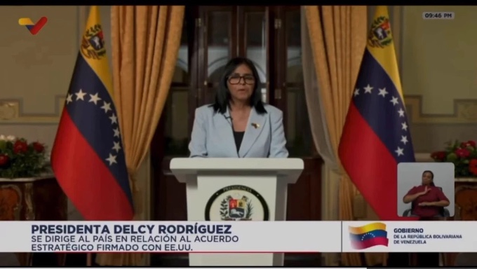 La mandataria interna brindó una cadena nacional anoche para anunciar el nuevo acuerdo. 