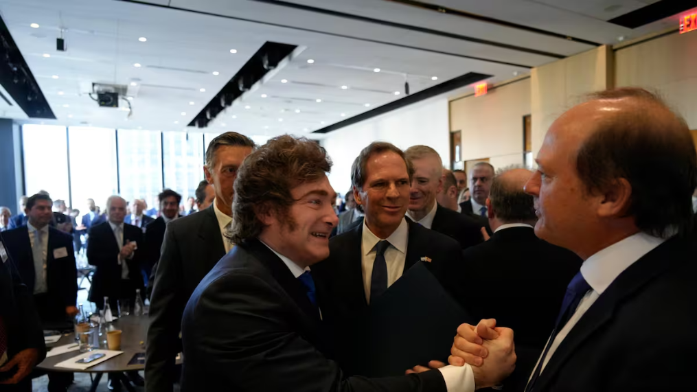 El presidente Javier Milei en el Argentina Week en Nueva York.