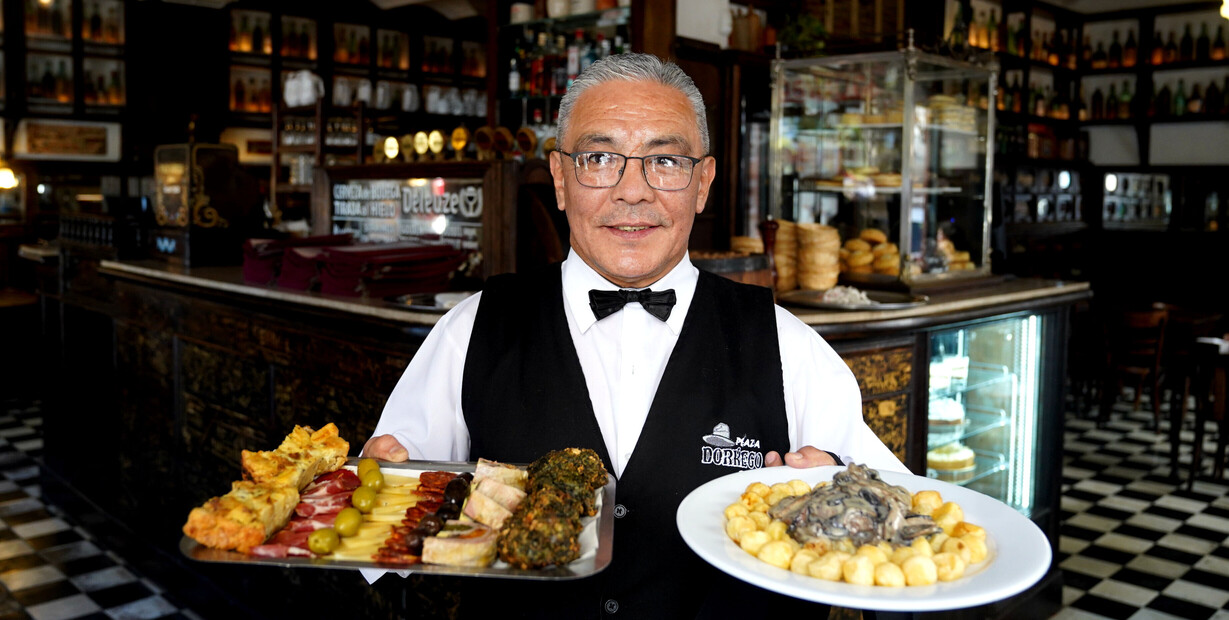 Bar Plaza Dorrego y algunos de los platos que ofrece