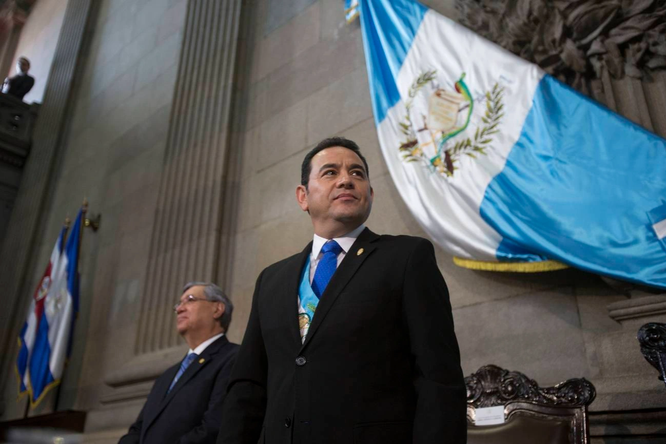 El ex presidente de Guatemala, Jimmy Morales, llega a Córdoba para presentar su libro