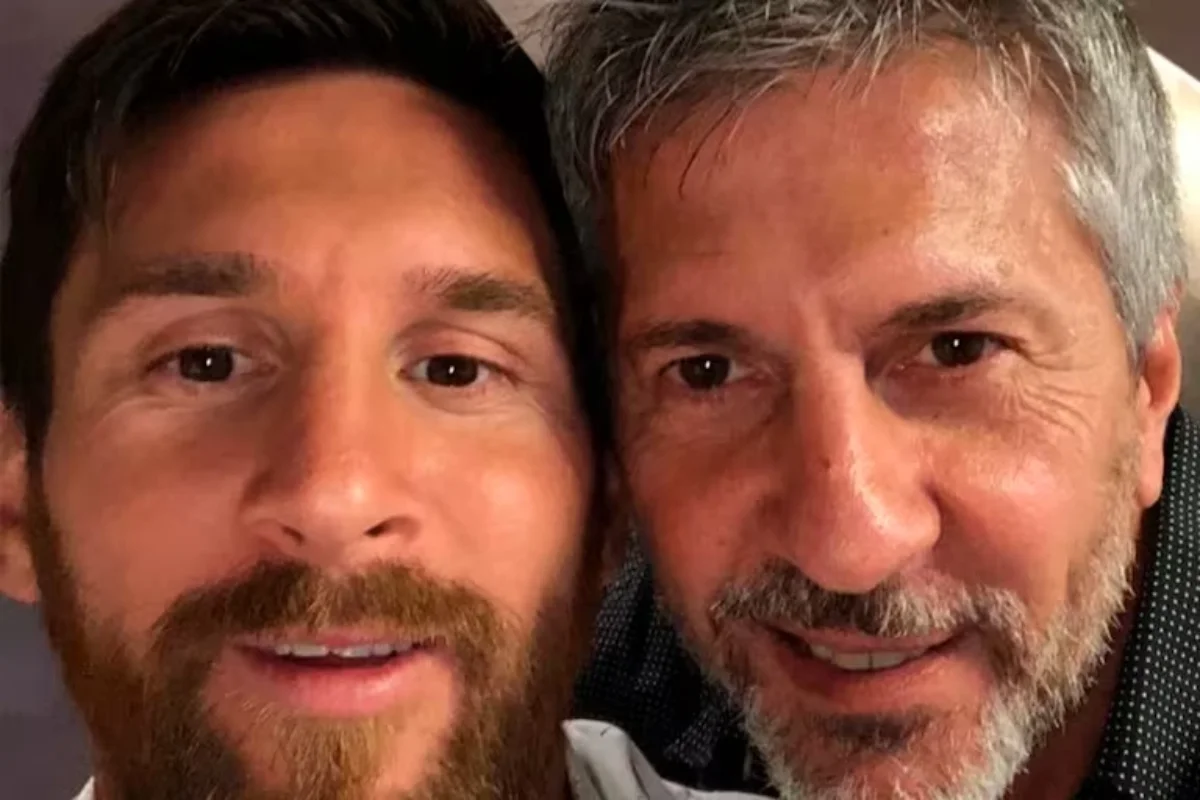 Lionel and Jorge Messi