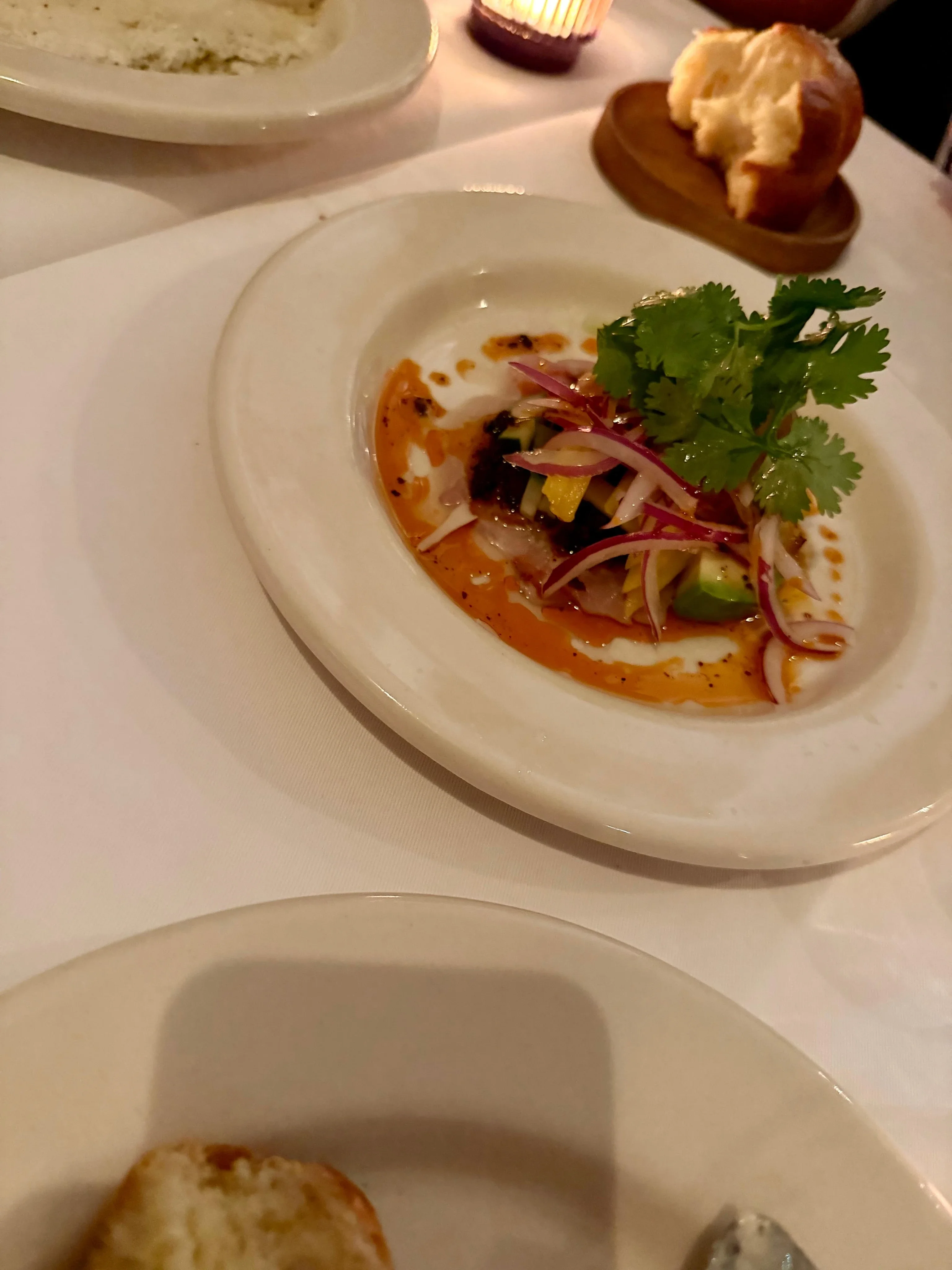 Los platos de autor que disfrutó junto a su equipo