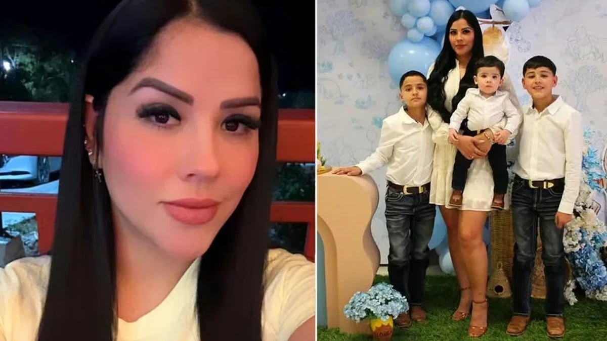 Cindy Tamez y sus hijos