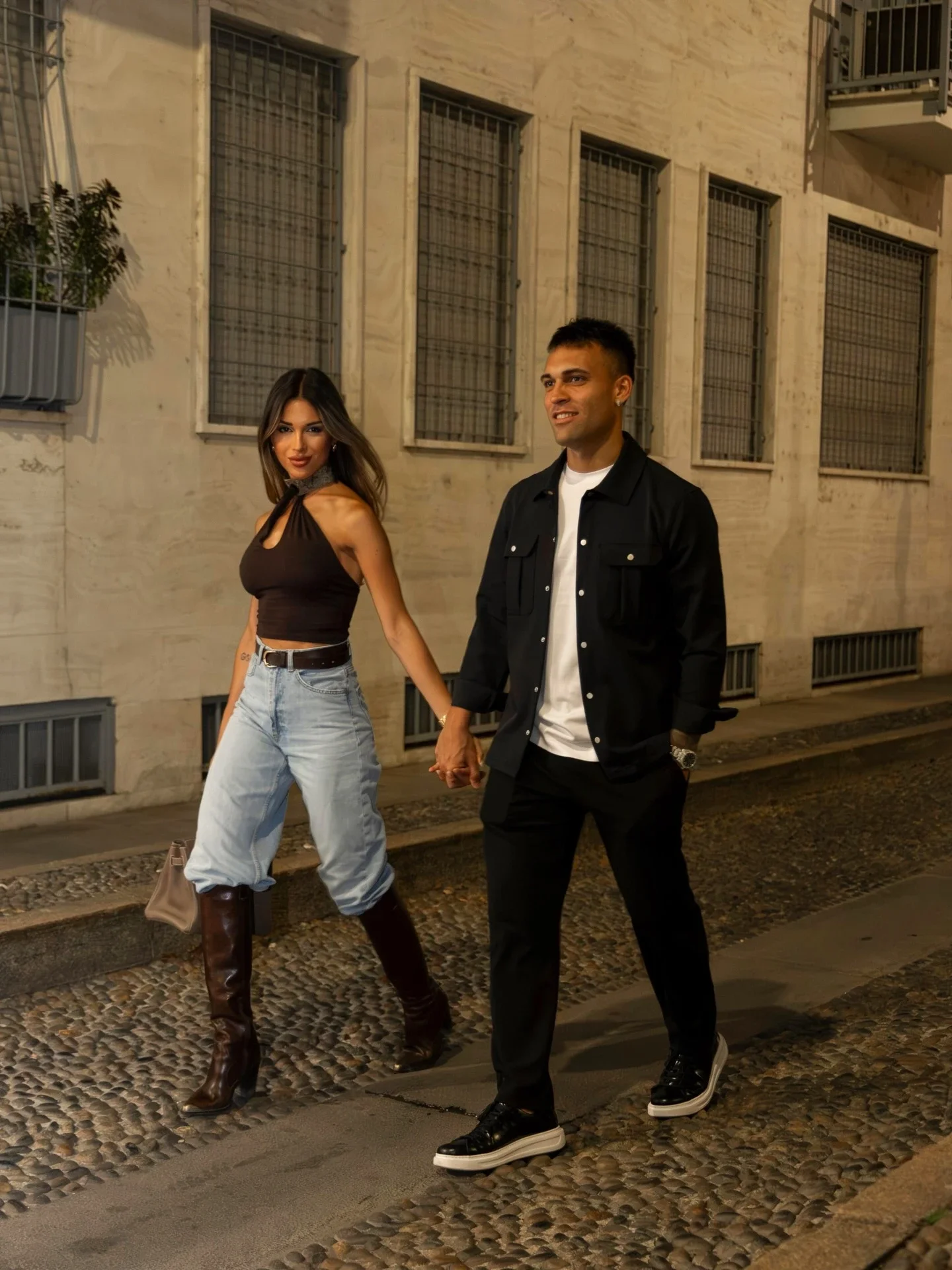 Agustina Gandolfo y Lautaro Martínez