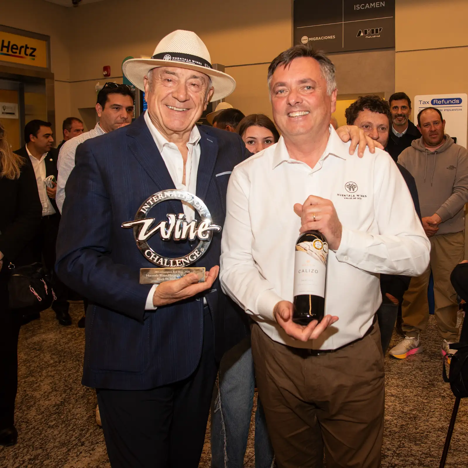 Tras su regreso a la Argentina el premio fue celebrado en Mendoza