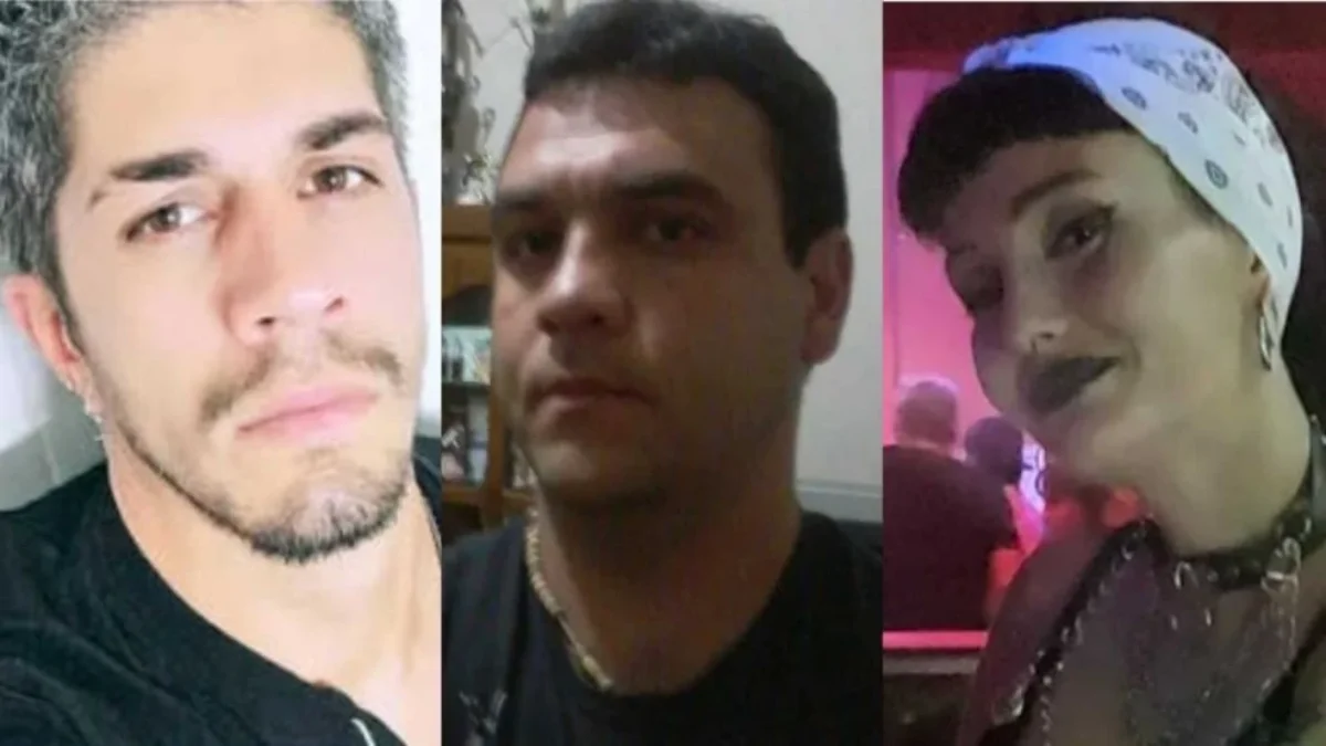 The faces of the three detainees in the case