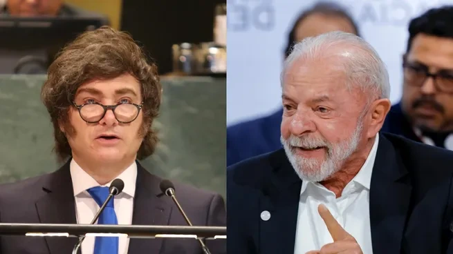 Javier Milei y Lula da Silva.