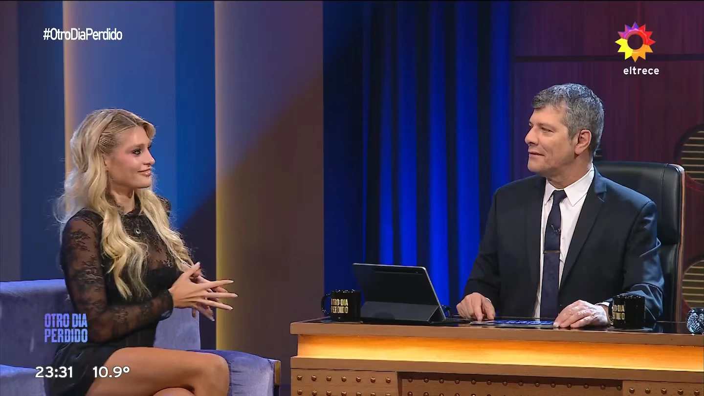 The young woman acknowledged to Mario Pergolini that her boyfriend is a great partner