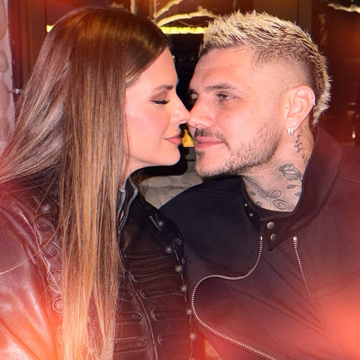 La pareja festejó en un boliche porteño