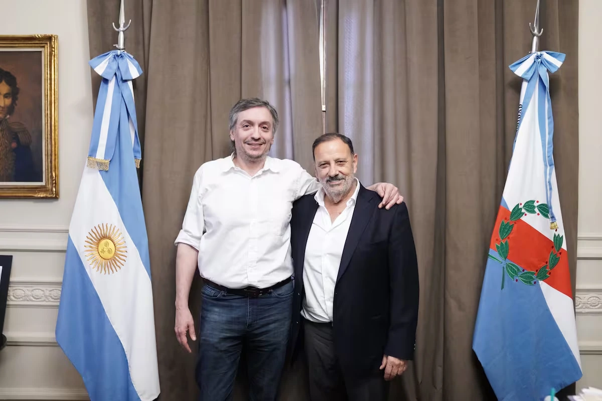 Ricardo Quintela y Máximo Kirchner.