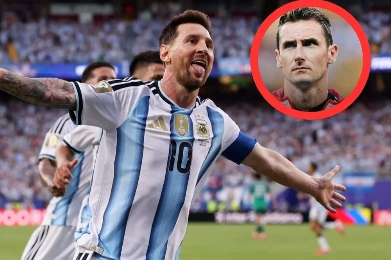 Lionel Messi quedó a un gol de superar a una leyenda: ¿quién es Miroslav Klose?