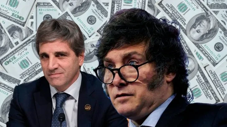 Javier Milei y Luis Caputo.