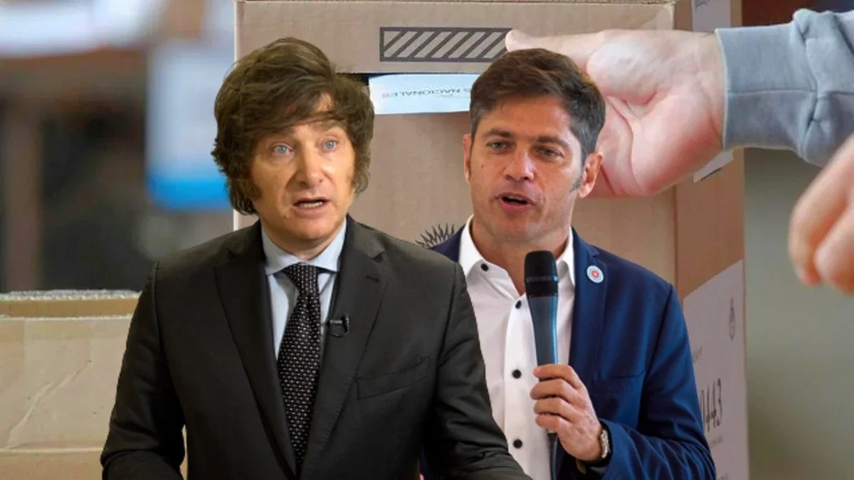 Javier Milei y Axel Kicillof.