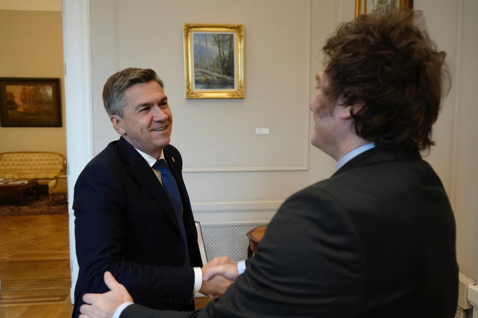 Javier Milei y Leandro Zdero.