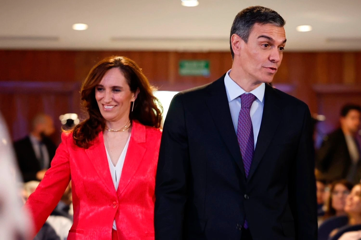 Pedro Sánchez y Mónica García