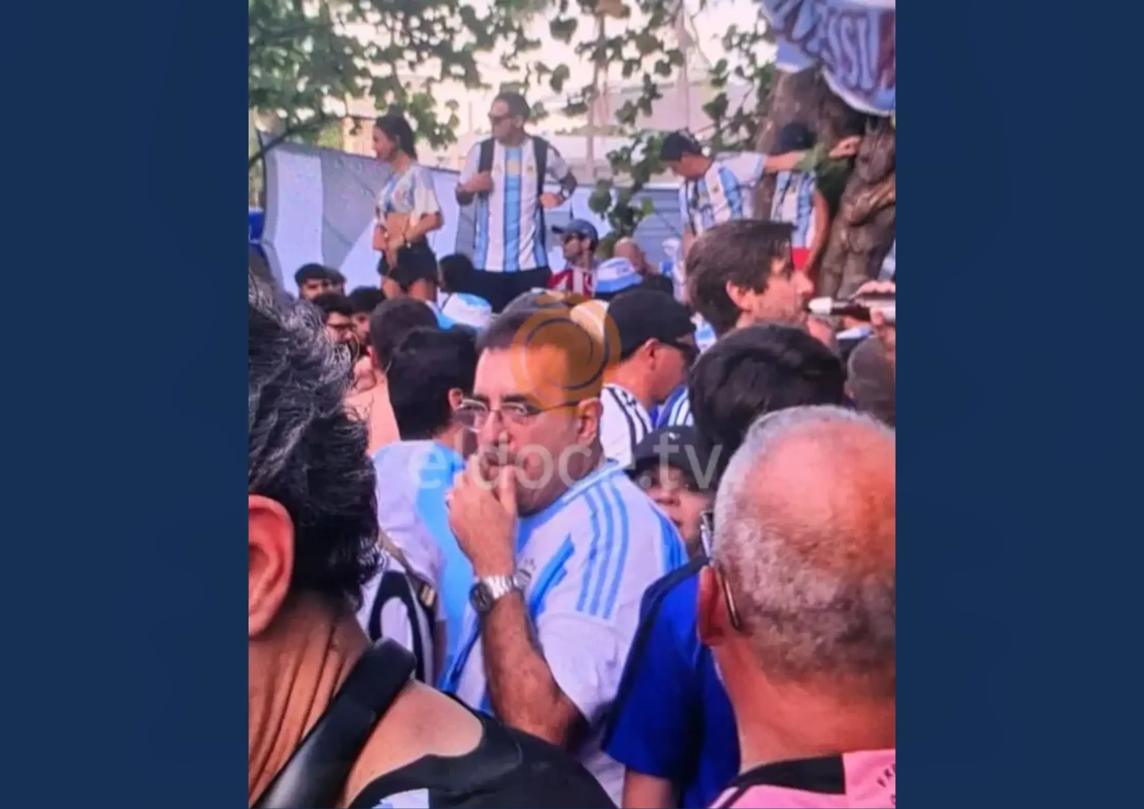 La foto de Ricardo Moreno en Miami que fue compartida por el medio cordobés 
