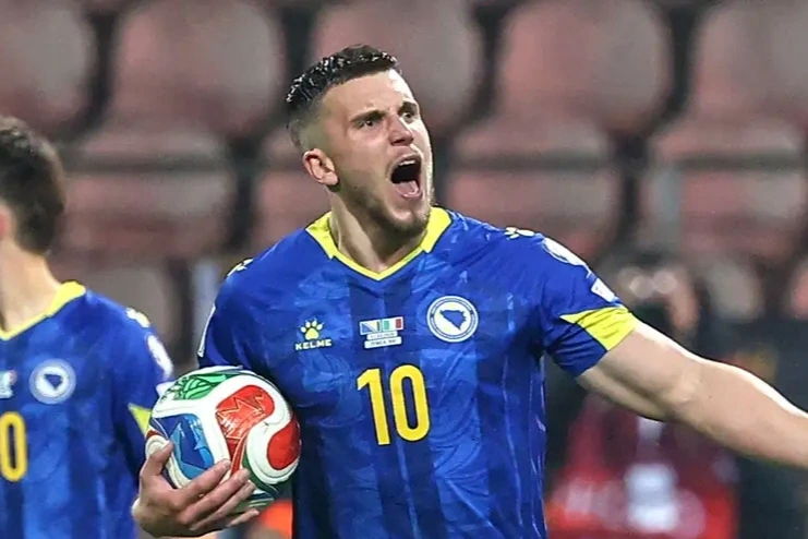 A Bosnian player will give away beer and ice cream for the qualification of his national team to the World Cup