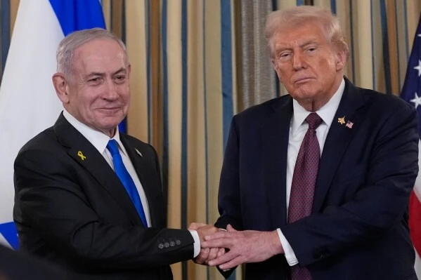 El PM israelí, Benjamín Netanyahu, y el Presidente de EEUU, Donald Trump