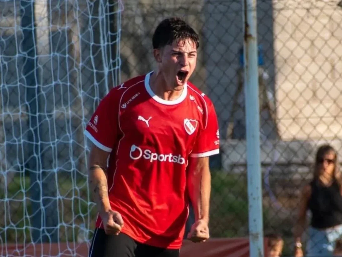 Nicolás Garrido juega en la reserva de Independiente
