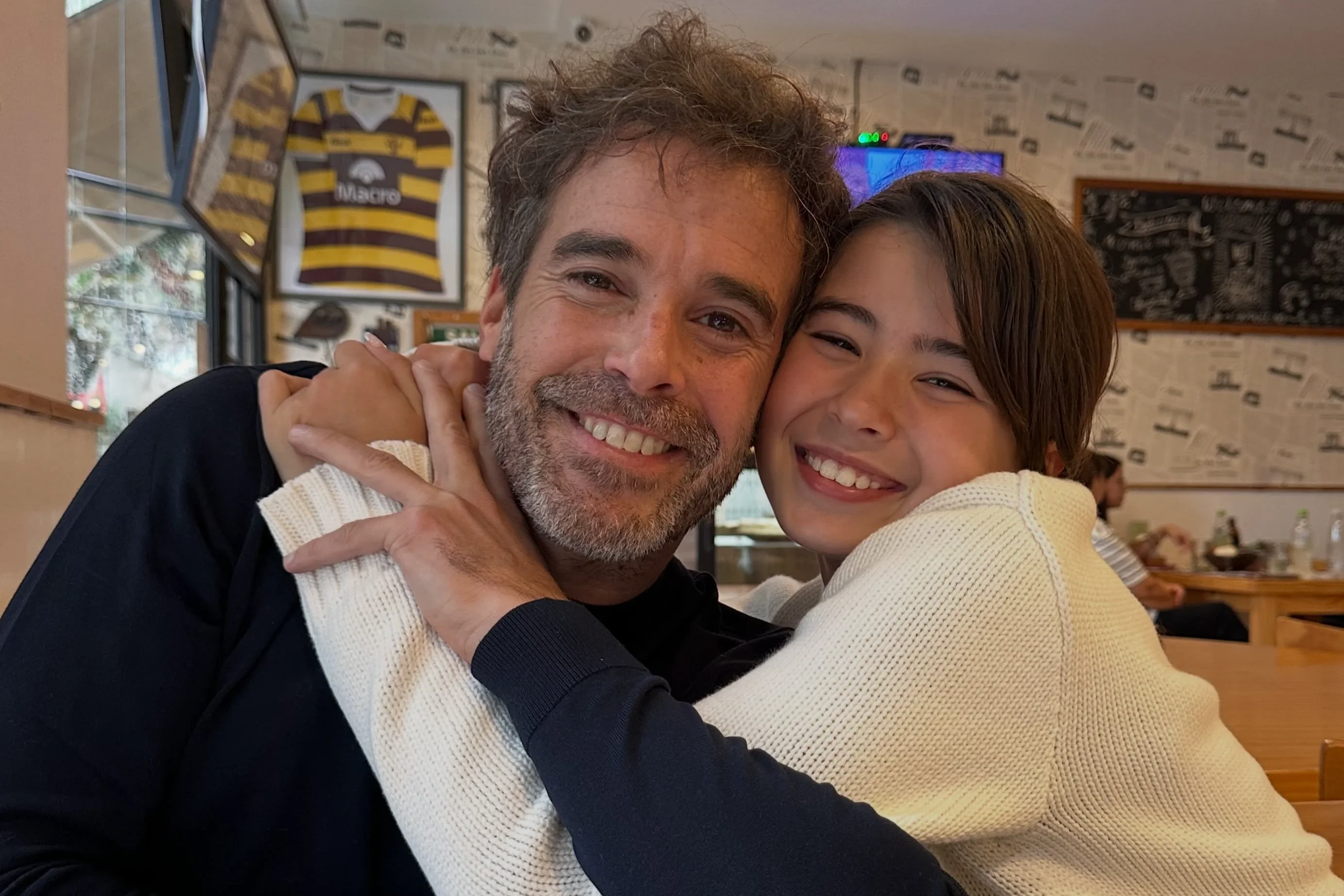 Nicolás Cabré se reencontró con su hija Rufina tras meses separados: “Me da años de vida”