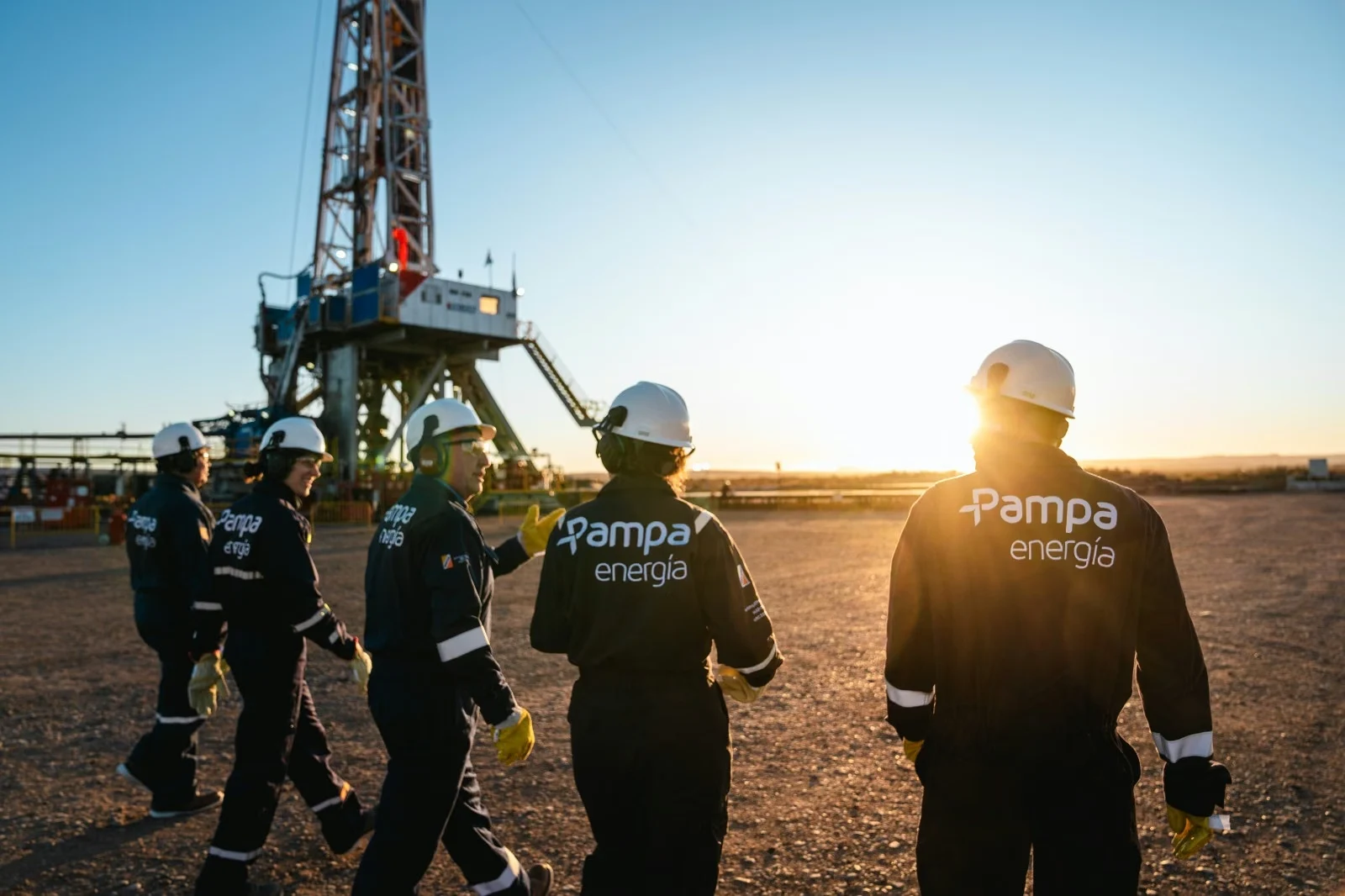 Trabajadores de Pampa Energía.