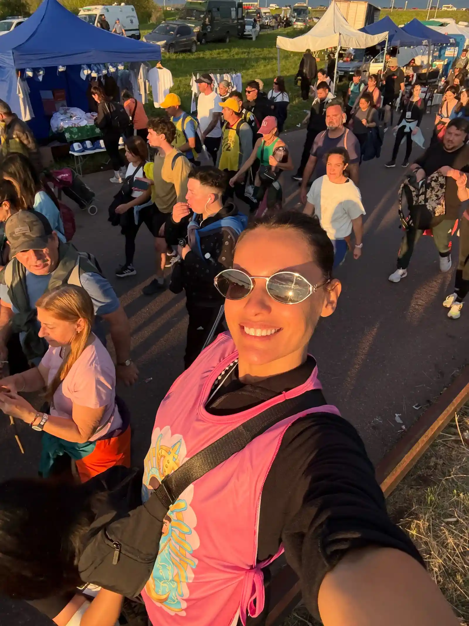 Pampita peregrina todos los años a Luján