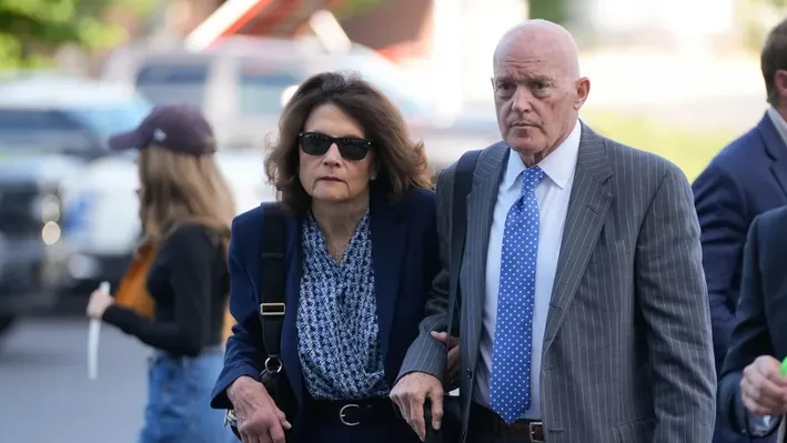 Kirk's parents were seen leaving the courthouse this morning