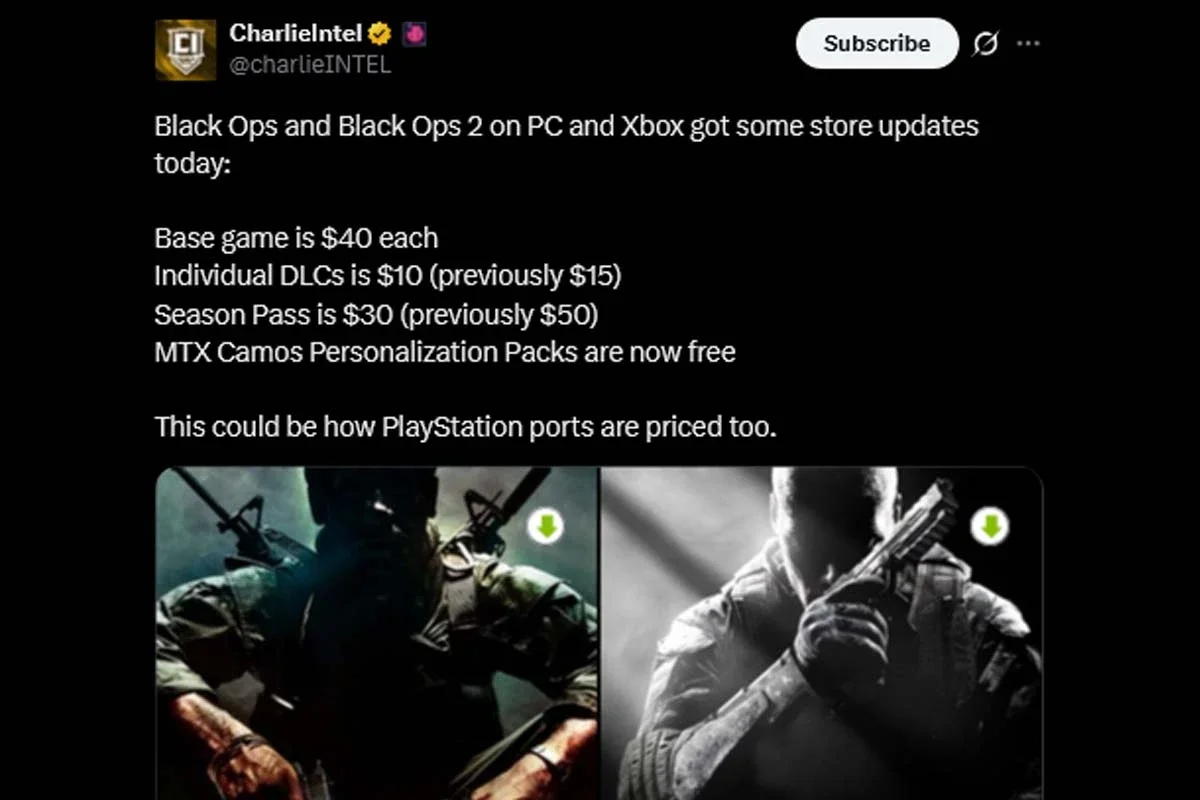 Por qué los fans de PlayStation temen por el precio de Call of Duty: Black Ops 1 y 2