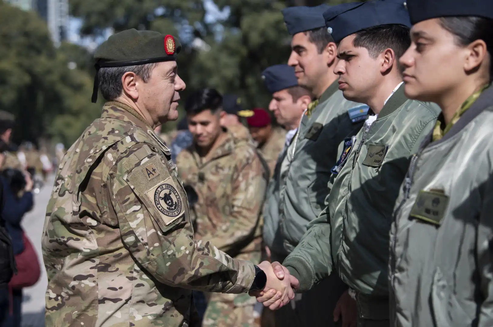The contingent was received by Minister Presti