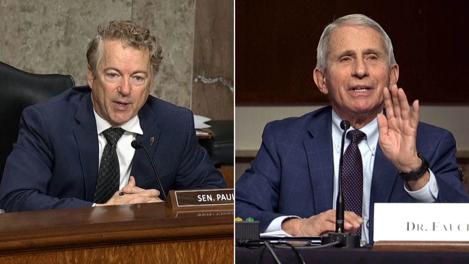 El senador Rand Paul se cruzó con el médico demócrata en la audiencia de hoy.
