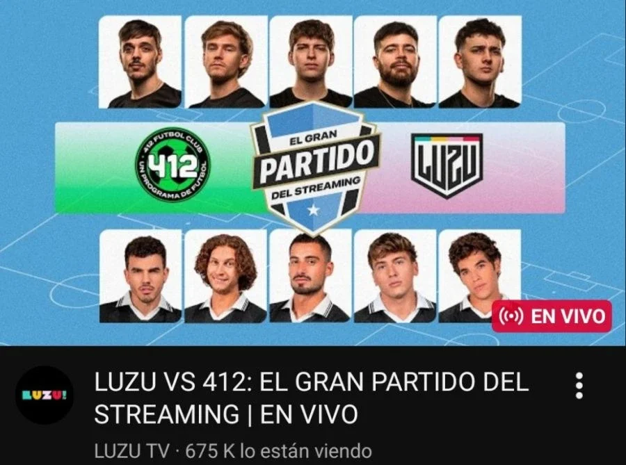 Luzu llegó a tener 675 mil espectadores enm simultáneo