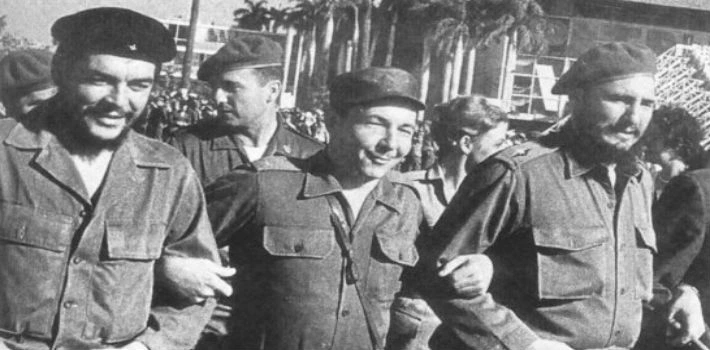 El eje del mal: Ernesto "Che" Guevara, Raúl y Fidel Castro  