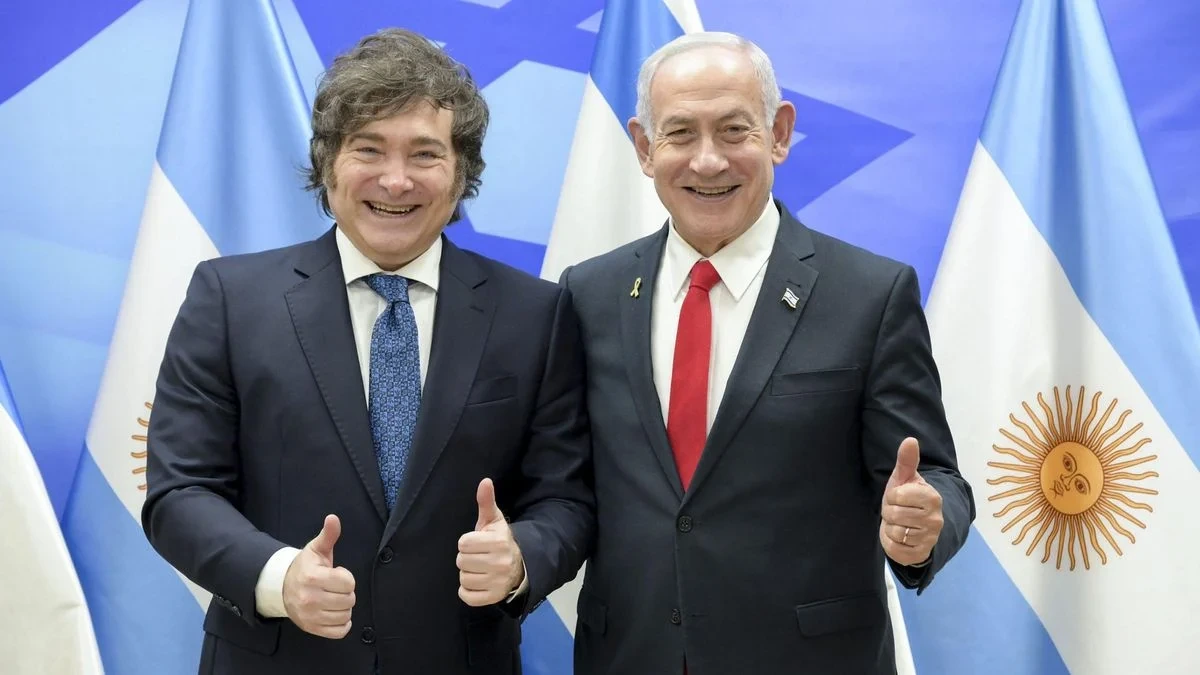 Javier Milei y Benjamin Netanyahu.