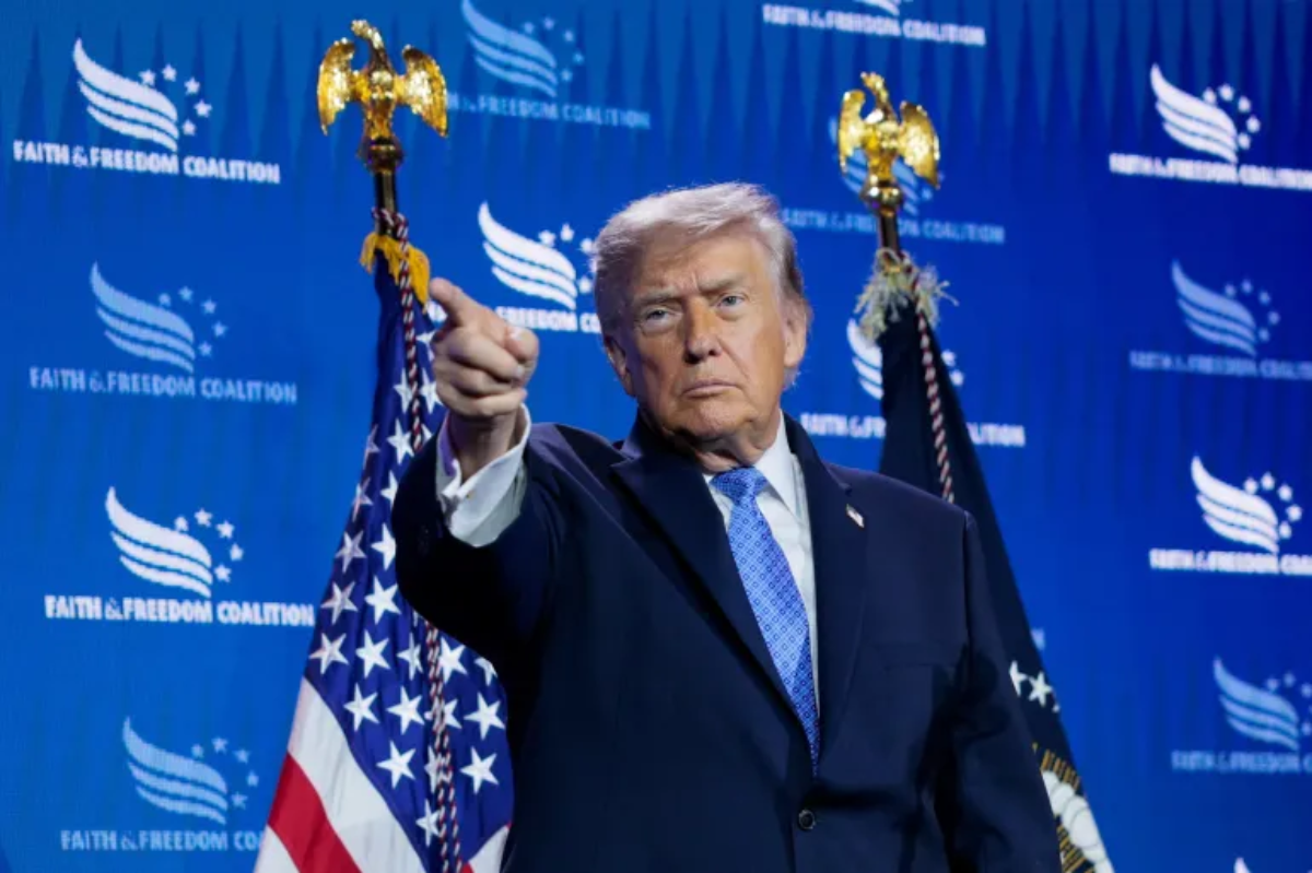 Trump spoke at the Faith and Freedom Coalition Policy Conference in Washington DC