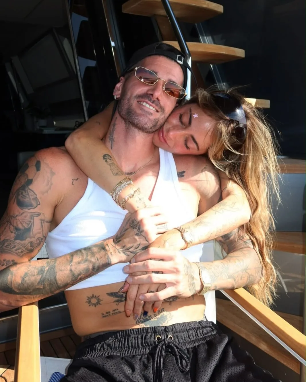 Rodrigo De Paul accompanies Tini Stoessel in her preparation for the shows